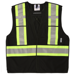 6135BK Viking® 5pt. Tear Away Safety Vest