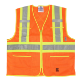 6112O Open Road® Zipper Safety Vest