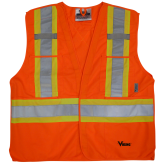 6135O Viking® 5pt. Tear Away Safety Vest