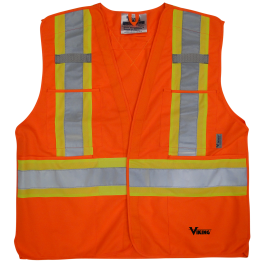U6135O Viking® 5pt. Tear Away Safety Vest