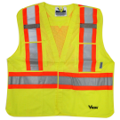 U6125G Viking® 5pt. Tear Away Safety Vest