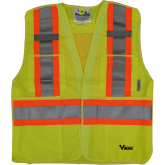 U6135G Viking® 5pt. Tear Away Safety Vest